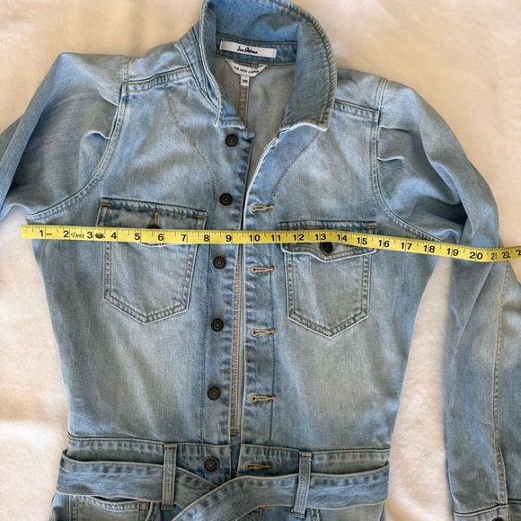 SAM EDELMAN The Jazzy Denim Jumpsuit Overall Size XS - Picture 3 of 11